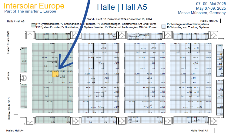 Hallenplan Intersolar 2025